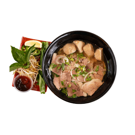 P7. Beef Noodle Soup With Well-Done Brisket And Meatballs