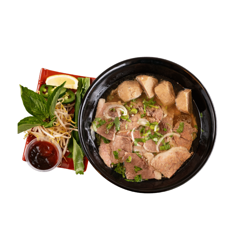 P7. Beef Noodle Soup With Well-Done Brisket And Meatballs