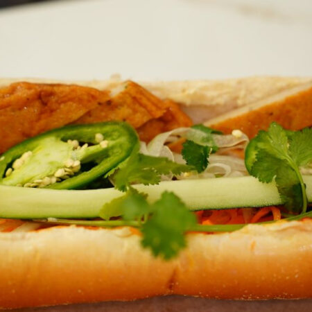 B9. Fish cake sandwich